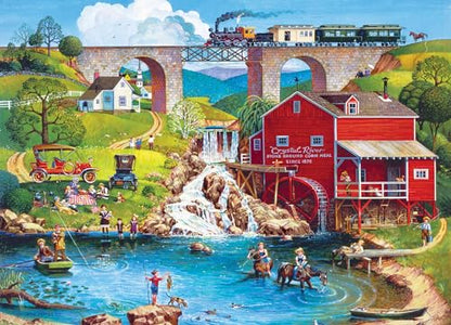 Masterpieces 300 Piece Jigsaw Puzzle for Adults and Families - Labor Day 1909-19.25"x26.63" - size: 300 Piece
