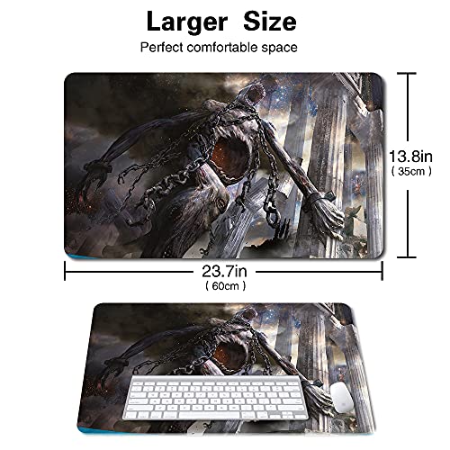 Board Game MTG Playmat Games Size 60X35 cm CCG Compatible for MTG CCG RPG Trading Card Game (KROXA, Titan of Death's Hunger) - color: Kroxa, Titan of Death's Hunger