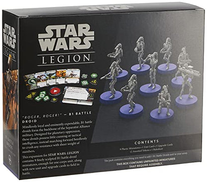 Star Wars: Legion B1 Battle Droids UNIT EXPANSION - Expand Your Separatist Alliance! Tabletop Miniatures Strategy Game for Kids & Adults, Ages 14+, 2 Players, 3 Hr Playtime, Made by Atomic Mass Games - style: Separatist Alliance Expansions: B1 Battle Droi
