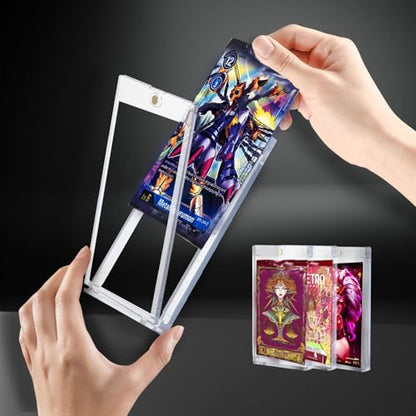 10-Pack One Touch Booster-Pack Magnetic-Holders - UV Protection Clear Booster Pack Cases, Fit for Standard Cards Storage and Display, Protect Your Collectible, Sports, and Gaming Cards
