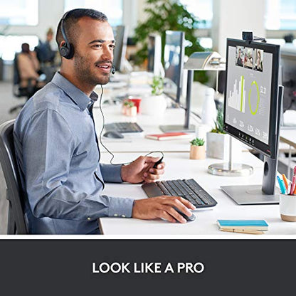 Logitech C920S HD Pro Webcam, Full HD 1080p/30fps Video Calling, Clear Stereo Audio, Light Correction, Privacy Shutter, Works with Skype, Zoom, FaceTime, Hangouts, PC/Mac/Laptop/Tablet/Xbox | Full HD 1080p/30fps Video, Dual Stereo Mics, HD Autofocus, Auto
