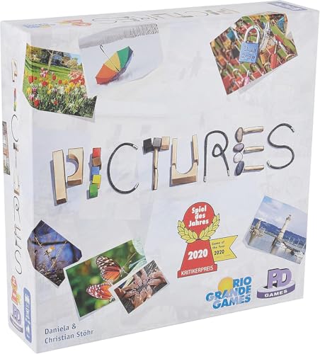 Rio Grande Games Pictures Family Board Game, 3-5 Players, 30 Minute Games for Kids Ages 8 and Up
