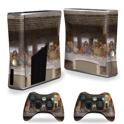 MightySkins Skin Compatible with X-Box 360 Xbox 360 S Console - Last Supper | Protective, Durable, and Unique Vinyl Decal wrap Cover | Easy to Apply, Remove, and Change Styles | Made in The USA - color: Last Supper