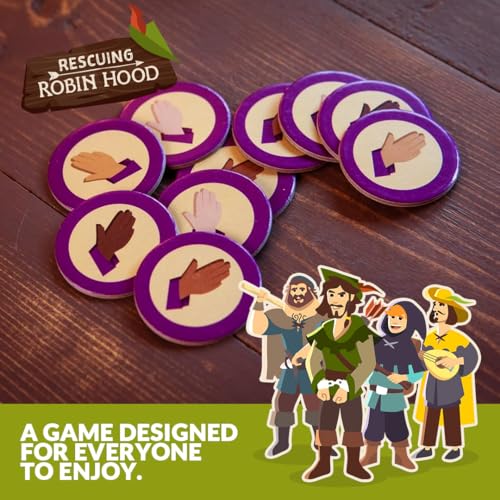 Rescuing Robin Hood – Cooperative Deck-Building Card & Strategy Tabletop Board Game | 1-5 Players | Ages 10+ | Medieval Fantasy Adventure | Kids, Teens, Adults, Family & Friends | Co-Op Fun Game Night