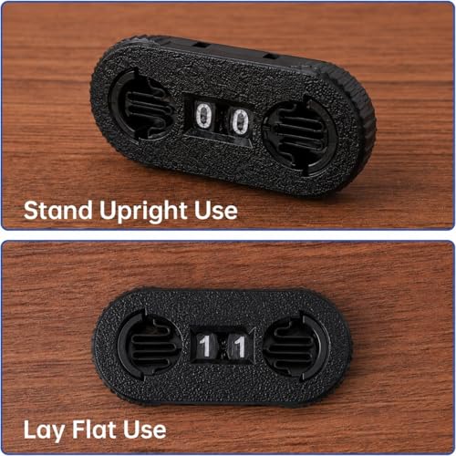 2 Pack MTG Life Counter - HP Tracker with Tracking Card Slot MTG RPG Tabletop Dungeons and Dragons (Black) - color: Black