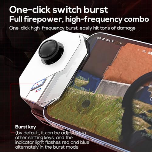 Yunseity Mobile Game Controller Joystick for Android, 150mAh Gaming Gamepad, Intelligent Pressure Control Handheld Gaming Gamepad for Mobile Phones