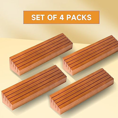 GSE Wooden Playing Card Holders Tray Racks Organizer Set, 14-Inch, 4-Pack | Hand Free Playing Card Trays, Non-Slip Base, For Bridge, Canasta, Hand & Foot, Rummy, UNO Card Games, For Seniors Adults - style: 14-Inch,4-Pack