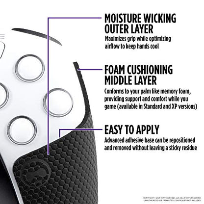 KontrolFreek Performance Grips for PlayStation 5 (PS5) Controller (Nightfall Black) - color: Nightfall Black