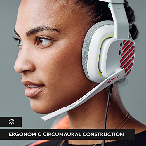 Logitech G Astro A10 Gen 2 Cross-Platform Wired Gaming Headset - White/Xbox | 3.5mm Headphone Jack, 32mm Drivers, Flip-to-Mute Mic, Over-Ear Cup Design - color: White/Xbox Edition