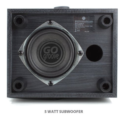 GOgroove SonaVERSE LBr 2.1 Computer Speakers with Subwoofer - USB Powered PC Speaker System with 3.5mm AUX Audio Input, Bass/Volume Control Knobs, 11W RMS - Compact Size for Desktop, Laptop, Desks