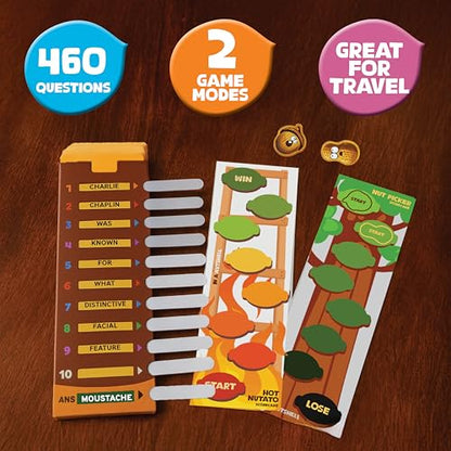 CONFIDENT? in A Nutshell: Slide & Reveal Word Guessing Board Game with 450+ Questions - Fun Family Party Game for Kids & Adults, Ages 10+, 2-20 Players, 20 Minute Playtime | Innovative Sliding Window Word Guessing Game, 450+ Questions, Family Fun for Kids
