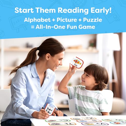 Alphabet Puzzle Games for Kindergarten - 26 Pairs Self-Correcting ABC Puzzles for Kids Ages 3-5 - ABC Puzzle Matching Game, Alphabet Puzzles Toddler Learning Toys - Preschool Classroom Must Haves - style: ABC Alphabet Puzzle