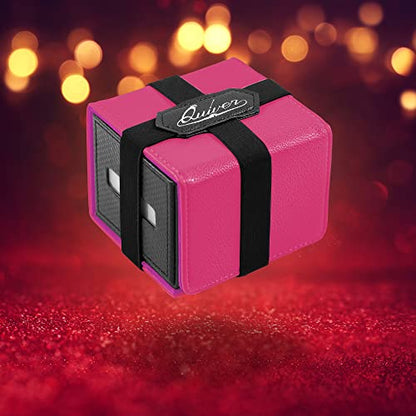 Quiver Time Pink Citadel Deck Block for Magic: the Gathering Cards - TCG 100+ Premium Commander Deck Box, MTG Deck Box for Cards, Dice & Tokens, Custom Divider, Magnetic Closure - color: Pink