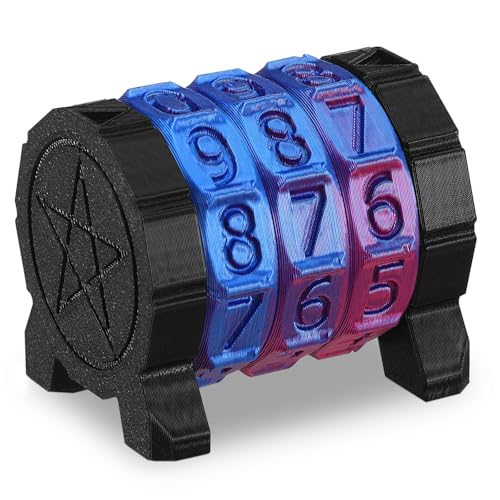 Relaxweex Life Counter Wheel Gradient Game Counter Health Tracker for TCG, TRPG Card Games Board Table top Games, 3 Rings Blue and Purple