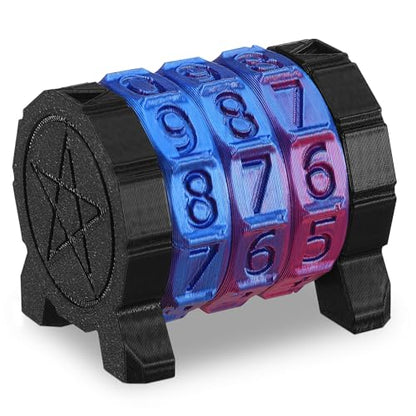 Relaxweex Life Counter Wheel Gradient Game Counter Health Tracker for TCG, TRPG Card Games Board Table top Games, 3 Rings Blue and Purple