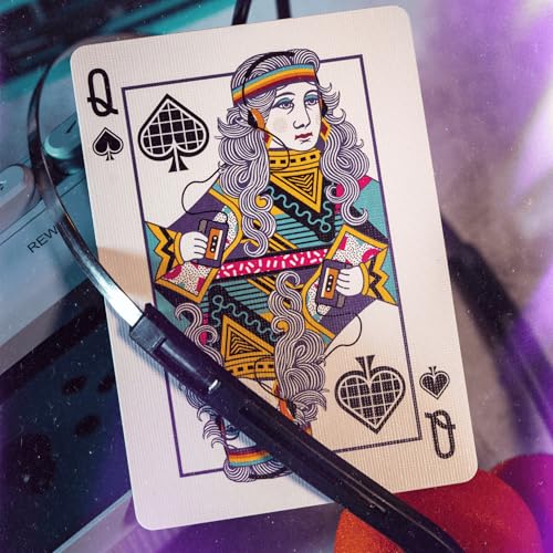 80s Retro Playing Cards | Printed by USPCC | Limited Edition, 100% Custom Deck for Players, Cardists & Collectors