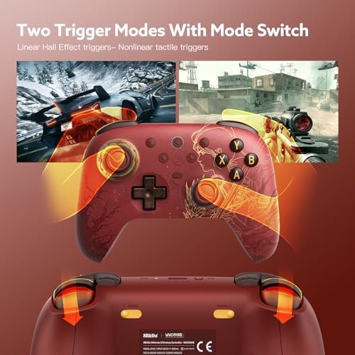 8Bitdo Ultimate 2 Wireless 2.4G Controller - WUCHANG: Fallen Feathers | For Windows PC, Apple, Steam & Android, TMR Joystick, Star-Ring RGB Lights, Adjustable Trigger Locks, Charging Dock Included - color: Fallen Feathers