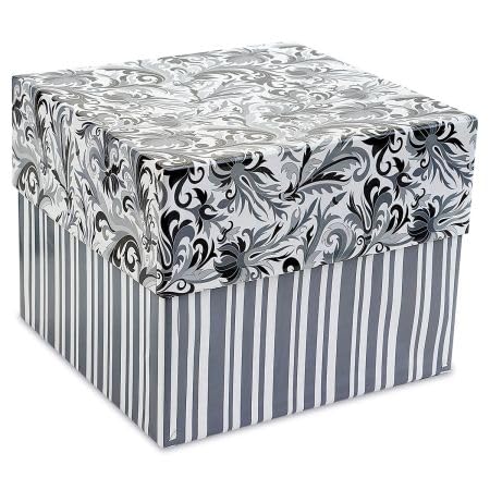 Current Greeting Card Organizer Box | Black Elegance,12 dividers and 24 self-stick labels, Holds 140+ Greeting Cards, Recipe Cards, Photo Collections, and more - color: Black