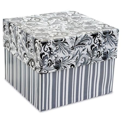 Current Greeting Card Organizer Box | Black Elegance,12 dividers and 24 self-stick labels, Holds 140+ Greeting Cards, Recipe Cards, Photo Collections, and more - color: Black