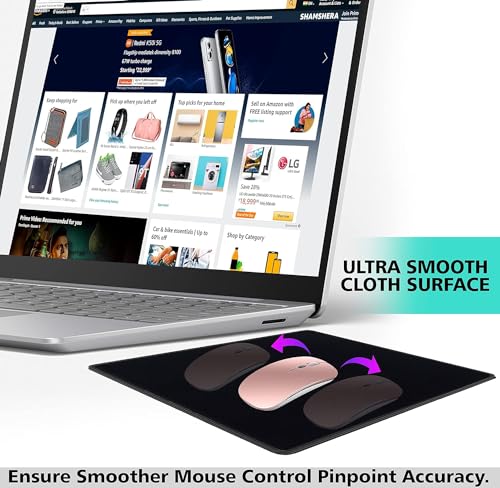 SaiTech IT 50 Pack Waterproof Mouse Pad, 8.66x7.1 inch, Black | Stitched Edges, Non-Slip Rubber Base. Ideal For Computers, Laptops, Office, And Home Use - color: Black-50 Pack