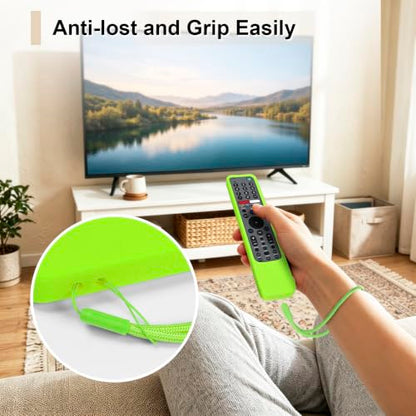 Protective Case for Sony Remote RMF-TX600U RMF-TX500U RMF-TX500E RMF-TX600E | Silicone Cover for Sony RMF-TX621U RMF-TX520U Smart TV Remote Sleeve Skin Waterproof, Anti-slip (Glow in Dark Green) - color: Glow in Dark Green
