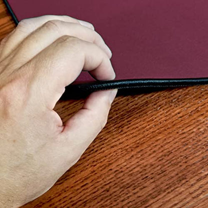 Board Game Playmat [3.5'x5.5'/Thick Super Cushioned/Stitched Edge/Water Resistant] with Carrying Case - for Tabletop Board Games, Card Games, RPG Games (Large, Burgundy) - color: Burgundy, size: Large (3.5'x5.5')