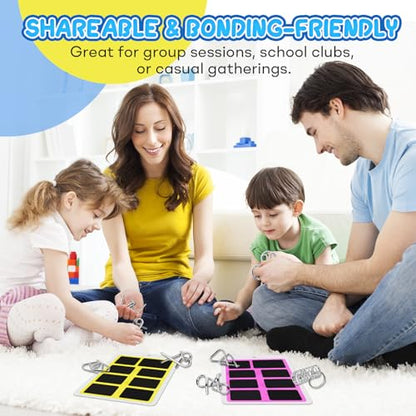 Metal Brain Teaser Puzzles Ring Educational Toys, Steel IQ Games Physics Mind Metal Puzzles for Adults, Unlock Interlock Game, Brain Teaser Puzzle for Party Favor Kids (B) - style: B