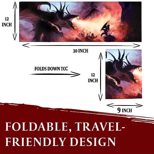 DND DM Screen 5e - D&D Dungeon Master Screen Full Color Print with Customizable Inserts - Dungeons and Dragons GM / Game Master Accessories Gift for Man or Woman. Hide Your Dice Rolls, Maps & Books.