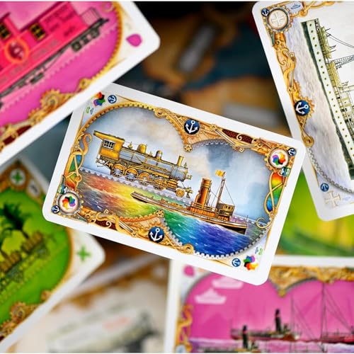 Asmodee Ticket to Ride Rails & Sails Board Game - Train Route-Building Strategy Game, Family Fun for Kids & Adults, Ages 10+, 2-5 Players, 90-120 Minute Playtime - style: Rails & Sails