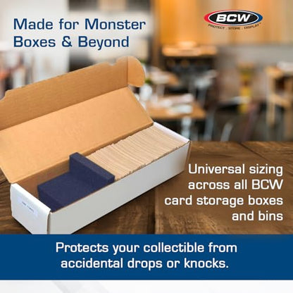 BCW Monster Pads - 20 Pack | Card Dividers for Trading Card Storage Boxes | Acid-Free Foam Inserts | Expanding Foam Spacers for Cards | Protect & Organize Collectible Cards