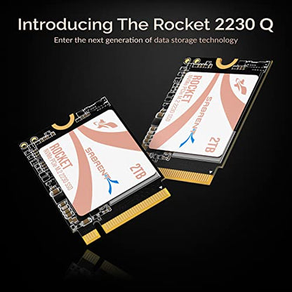 SABRENT Rocket Q4 2230 NVMe SSD 2TB – PCIe Gen4 M.2 Internal SSD for Steam Deck, ROG Ally, Surface Pro, Mini PCs – DRAM-Less QLC, Up to 5GB/s, Single-Sided, Compact Form Factor [SB-213Q-2TB] - size: 2TB