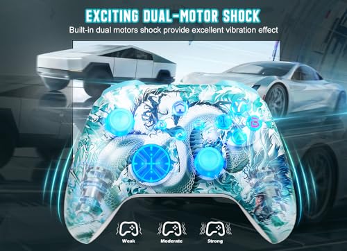 Gamrombo Wireless Gaming Controller Replacement for Xbox One, Xbox Series X|S, Xbox One S|X Controller with Hall Triggers, Hall Joysticks, Adjust RGB Light, Marco, Turbo, Audio Jack