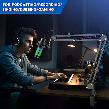 Microphone Arm,Aokeo AK-35 Microphone Desk Stand-Microphone Suspension Boom Scissor Arm Stand For Blue Yeti,Blue Snowball iCE,QuadCast,Elgato - color: AK-35