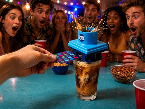 GUZZLETECH Guzzonk Card Game with Card Bomb Device – Suspense Party Challenge Game for Friends, Game Nights, and Social Gatherings