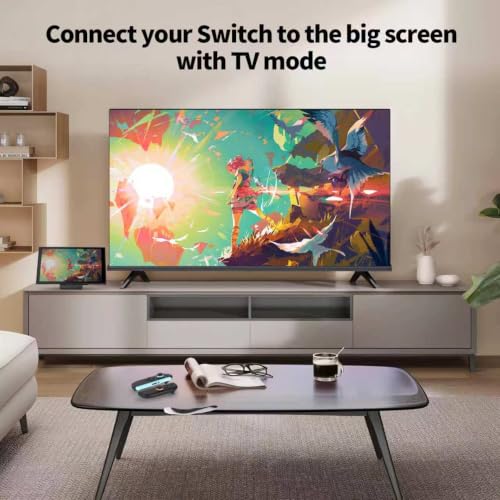 TV Dock Station for Switch 2 and Gen 1, Mini Portable TV Base Docking Station Charging Stand Playstand Replacement Accessories with 4K@120Hz HDMI Adapter for Switch, OLED