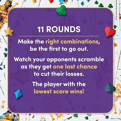 Five Crowns Waterproof Rummy Style Card Game for Kids, Family Game Night | Family Game Night, Travel Games, Screen-Free, Holiday Game, Playing Cards, Collector's Tin, Award-Winning - style: Five Crowns Waterproof