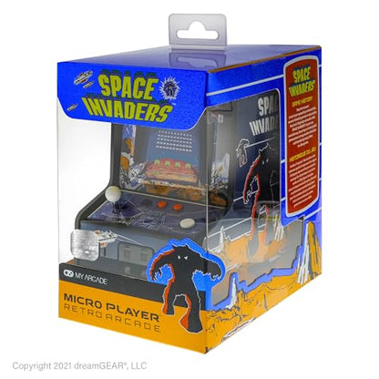 My Arcade Space Invaders Micro Player: Mini Arcade Machine Video Game, Fully Playable, 6.75" Collectible Premium Edition - style: Space Invaders