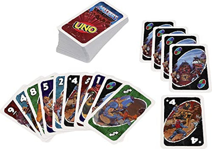 Mattel Games UNO Masters of The Universe Card Game for Kids, Adults and Game Night with Special Rule for 2-10 Players
