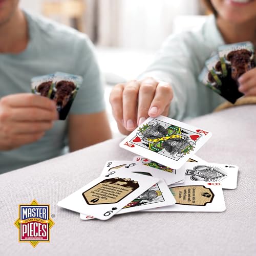 Masterpieces Bison Playing Cards Deck - Animal Themed Standard 54 Card Deck, Unique Bison Face Cards & Jokers, Retro Style, for Families & Adults - style: Bison