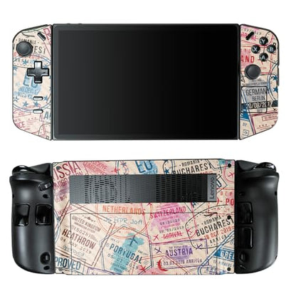 Carbon Fiber Gaming Skin Compatible with Lenovo Legion Go - Ive Been Everywhere - Premium 3M Vinyl Protective Wrap Decal Cover - Easy to Apply | Crafted in The USA by MightySkins - color: Ive Been Everywhere, style: Carbon Fiber Textured Finish