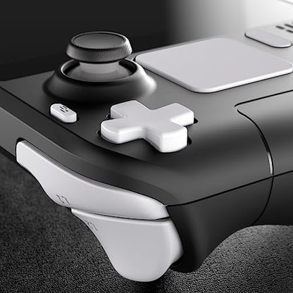 eXtremeRate White Replacement Full Set Buttons for Steam Deck, DIY Custom ABXY D-pad Trackpad Bumpers Triggers Buttons and Screwdriver Tools for Steam Deck LCD Handheld Console - Console NOT Included - color: White