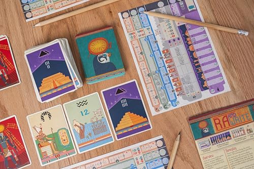 Ra and Write | Flip-and-Write Strategy Game by Reiner Knizia & 25th Century Games, Ages 12+, 2–5 Players, 30–45 Min - style: RA And Write
