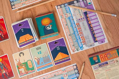 Ra and Write | Flip-and-Write Strategy Game by Reiner Knizia & 25th Century Games, Ages 12+, 2–5 Players, 30–45 Min - style: RA And Write