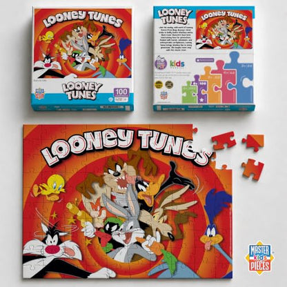 MasterPieces 100 Piece Jigsaw Puzzle for Kids - 14"x19" - Looney Tunes - style: Looney Tunes