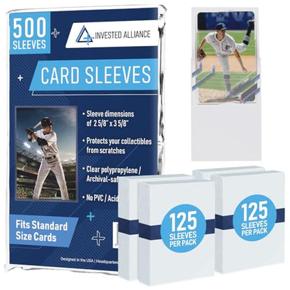 Premium Penny Sleeves for Trading Cards | Soft Trading Card Sleeves for Baseball Cards, Ultra Clear Plastic Pro Sports Card Sleeve, Football, MTG Collector Sleeve (Standard + Thick Options Available) - style: Standard - 500 Count
