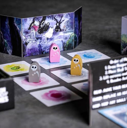 Reap Card Game | A Spooky & Cute Game of Grim Reaper Soul Stealing Strategy | Ages 14+ | 2-4 Players | for Players who Wish it was Halloween All Year Round!