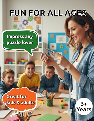 Bicycle Puzzle by Sharp Brain Zone – Premium Durable Metal Brainteaser | Challenging 3D Mechanical Logic Game, Focus & Stress Relief Tool, Travel Brain Teaser & Unique Gift for Puzzle Lovers - style: Bicycle