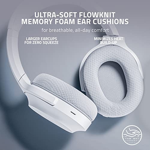 Razer Barracuda Wireless Gaming & Mobile Headset (PC, PlayStation, Switch 2, Android, iOS): 2.4GHz Wireless + Bluetooth - Integrated Noise-Cancelling Mic - 50mm Drivers - 40 Hr Battery - Mercury White - color: White, size: Standard, style: Barracuda