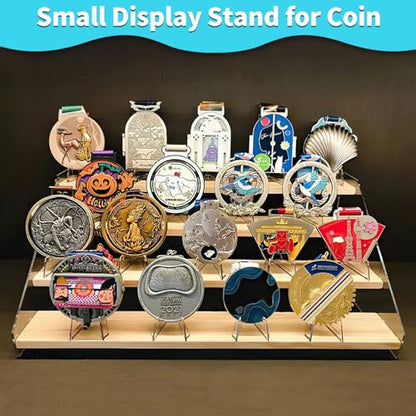 Reastar Card Display Stand, 20 Pcs Small Easel, Acrylic Card Holder, 2.2 in | for Coin Graded Card Sports Trading PSA Picture Phone, Sturdy and Stable, Mini Size, Clear and Elegant