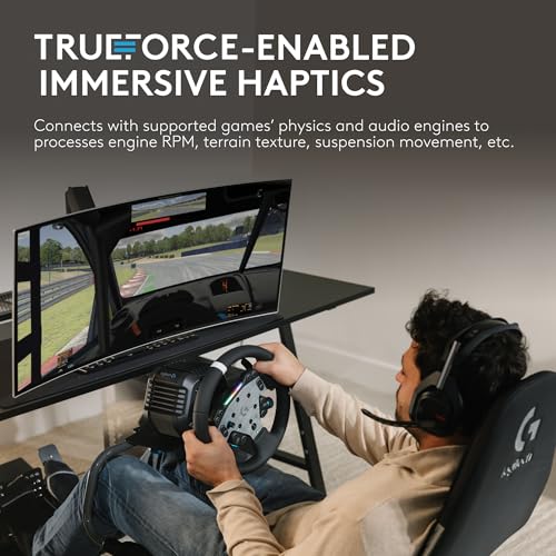 Logitech G RS50 Direct Drive Racing Wheel, Hub, & Base for PS5/PS4/PC | 8 Nm Direct Drive, 11 inch Wheel, 13 Buttons, Adjustable Paddle Shifters, TRUEFORCE Force Feedback Integration - style: Playstation | PC